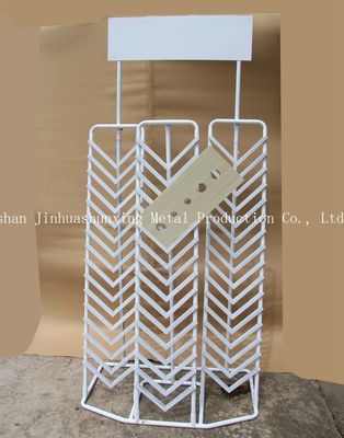 Branco da cremalheira de exposição da amostra da telha da cachoeira do comprimento 1055mm Widh 585mm com o anúncio para a amostra 36