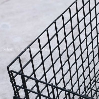 Do trole portátil da gaiola do metal do shopping projeto moderno simples com o trole da gaiola do armazenamento do descanso do trole da gaiola da roda