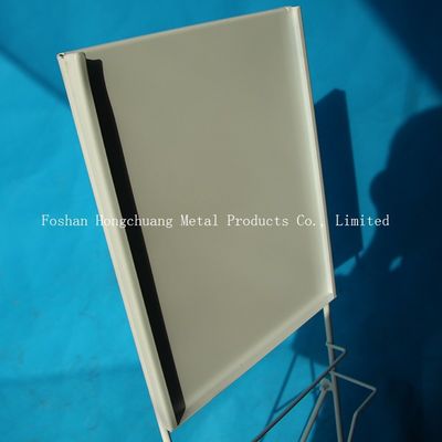 Cremalheira de exposição portátil do compartimento do metal da aprovação H1000mm do TUV, bibliotecas com  Branco