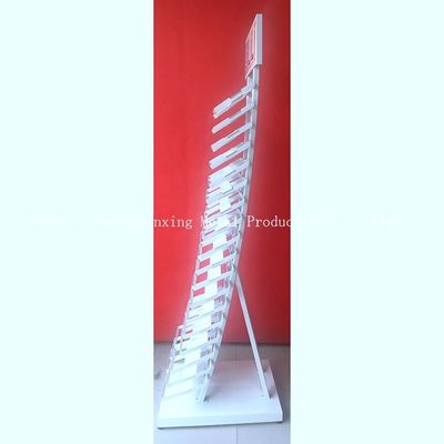 cremalheira de exposição da amostra da altura 320*480 milímetro de 2050mm, cremalheiras de exposição de vidro com branco