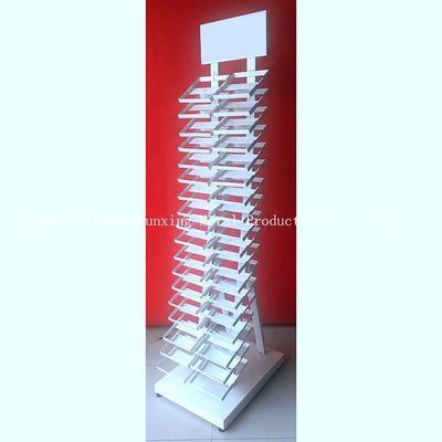 cremalheira de exposição da amostra da altura 320*480 milímetro de 2050mm, cremalheiras de exposição de vidro com branco