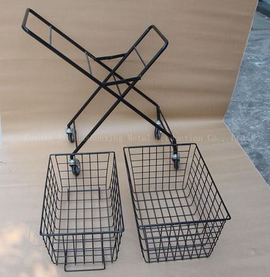 Cesta do tênis da largura da altura 600mm da dobradura 950mm com rodas duas camadas
