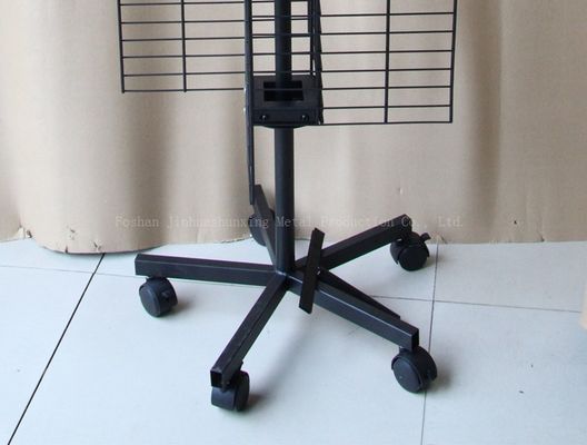 Quatro a cremalheira de exposição de gerencio tomada partido de W500mm H1800mm, acessórios do telefone celular indica a cremalheira com gancho