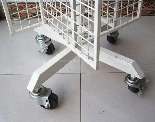Fio branco de gerencio longo da cremalheira de exposição da elevação 600mm de Removale 1650mm