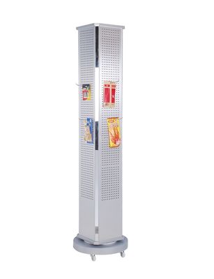 Largura móvel 270mm da altura 1720mm três lados que gerenciem o suporte do folheto, cremalheiras de exposição do supermercado para lojas varejos