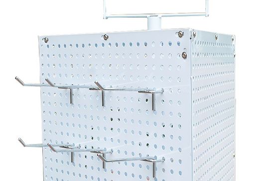 exposição de Pegboard da joia da altura da largura 165mm de 42mm, três lados que gerenciem o suporte do folheto, cremalheira de exposição do supermercado
