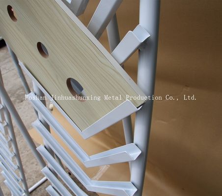 Branco da cremalheira de exposição da amostra da telha da cachoeira do comprimento 1055mm Widh 585mm com o anúncio para a amostra 36