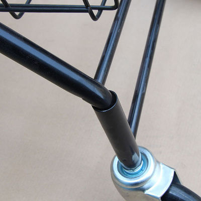 Duas de H950mm W600mm do material desportivo camadas da cremalheira do armazenamento, trole da bola de tênis dobrável