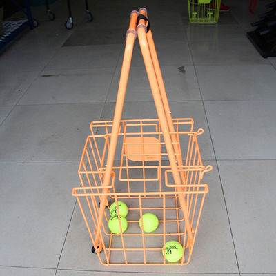 Carros do ensino do tênis do comprimento da largura 350mm da dobradura 300mm da cremalheira do armazenamento do material desportivo, grande capacidade da bola