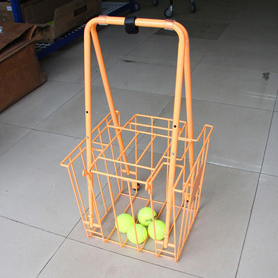 Carros do ensino do tênis do comprimento da largura 350mm da dobradura 300mm da cremalheira do armazenamento do material desportivo, grande capacidade da bola