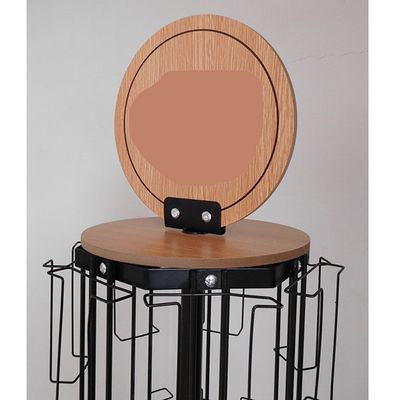 Cremalheira de exposição de gerencio de L350mm H1600mm, suporte de exposição de gerencio do cartão com espelho