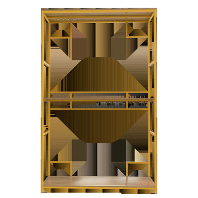 Armário de Rack Display do organizador da roupa da altura da profundidade 407mm da dupla camada 255mm com fechamento