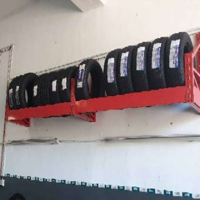 A cremalheira feita sob encomenda do LH Logo Heavy Duty Tire Rack, pneu de tapeçaria submete a cremalheira de exposição engrossada, de aço para a loja