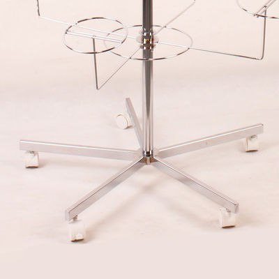Cremalheira de chapéu de gerencio do chapéu de HongChuang 5-Tier 20, cremalheira do assoalho do metal para tampões com anúncio