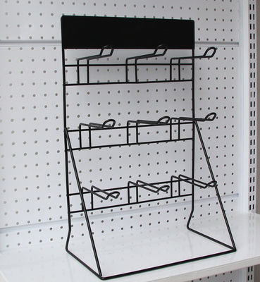 Mini Metal Wire Display Rack, suporte do fone de ouvido de Mesh Display Stands For Battery do fio