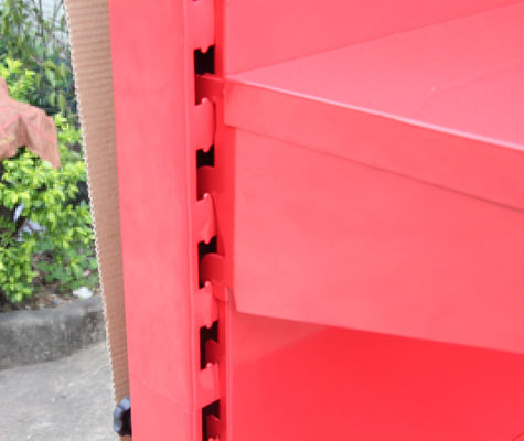 O TUV vermelho brilhante aprova a cremalheira Pegboard da ferramenta, loja de Peg Display Rack For Retail