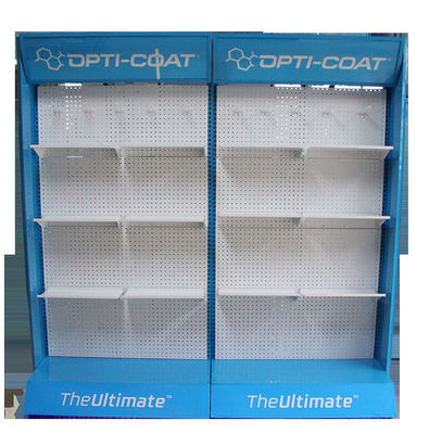 O comprimento azul Peg Hook Display Rack Powder da profundidade 1000mm da cor 500mm revestiu