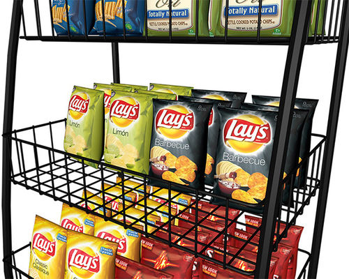 cremalheiras de exposição do supermercado do petisco da soda de 900*400*2000mm, cremalheira de aço para o supermercado