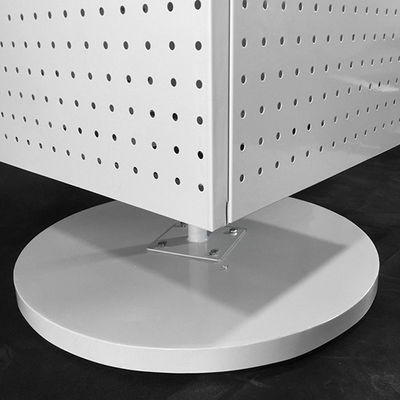 A cremalheira de exposição de H1440mm W540mm Pegboard, cremalheira quatro do girador de Pegboard da bancada tomou partido