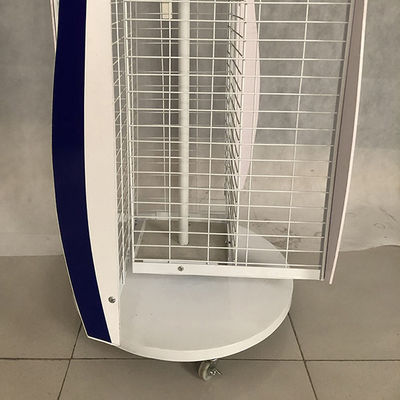 Suporte de exposição revolvendo branco da largura 550mm do comprimento 600mm para a loja