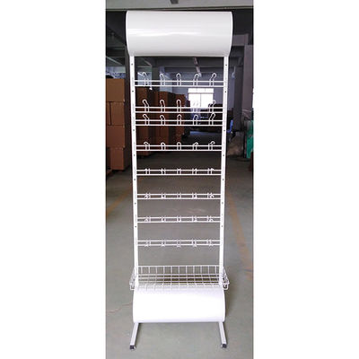 Cremalheira de exposição branca feita sob encomenda 600*355*2030mm da bateria da cor do estilo moderno