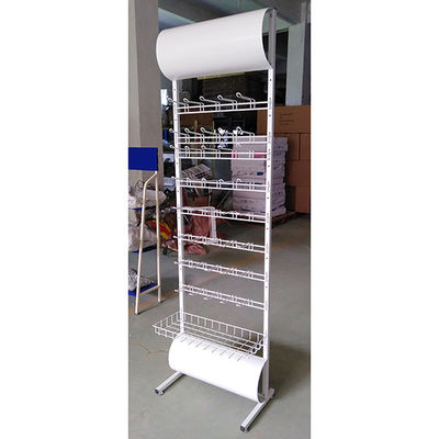 Cremalheira de exposição branca feita sob encomenda 600*355*2030mm da bateria da cor do estilo moderno