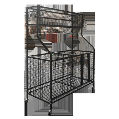 42inch organizador Rack With Baskets do material desportivo do comprimento da altura 36inch e ganchos