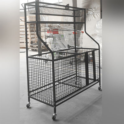 42inch organizador Rack With Baskets do material desportivo do comprimento da altura 36inch e ganchos