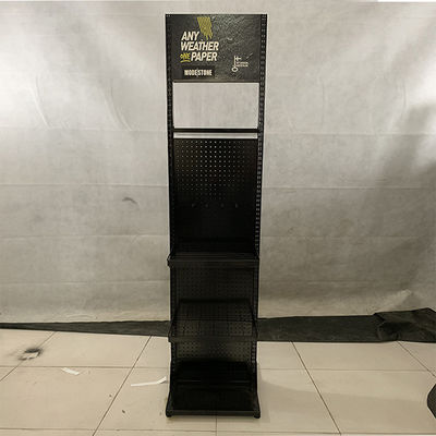 Suporte preto da cremalheira de exposição da cor D500mm H2000mm para o armazenamento