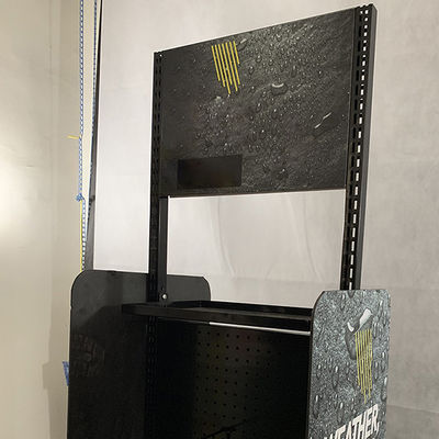 Suporte preto da cremalheira de exposição da cor D500mm H2000mm para o armazenamento