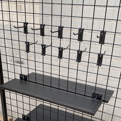 O dobro da altura 1800mm tomou partido cremalheiras de exposição do supermercado, cremalheira de exposição do mantimento