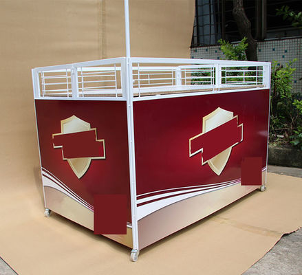 Tabela branca do Promo do armazenamento da profundidade da cor 760mm com o guarda-chuva portátil
