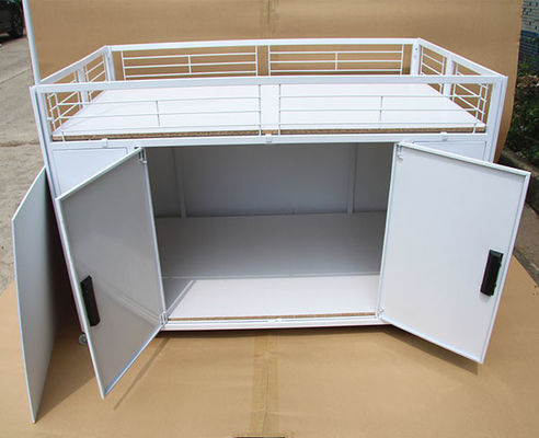 Tabela branca do Promo do armazenamento da profundidade da cor 760mm com o guarda-chuva portátil
