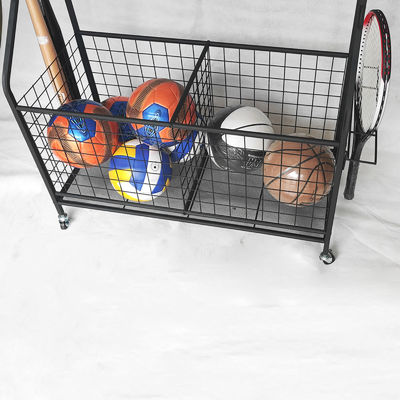 Cremalheira preta removível do armazenamento do material desportivo para a medicina da bola
