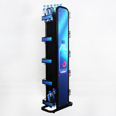 Cremalheira mineral de 5 andares da garrafa de água com Logo Metal 240W*500L*1450mmH