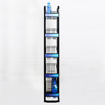 Cremalheira mineral de 5 andares da garrafa de água com Logo Metal 240W*500L*1450mmH