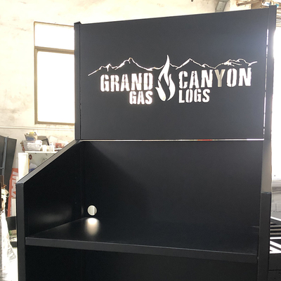 Arquivar ajustável de alumínio preto de 3 cremalheiras de exposição do supermercado do fogão de cozimento das séries