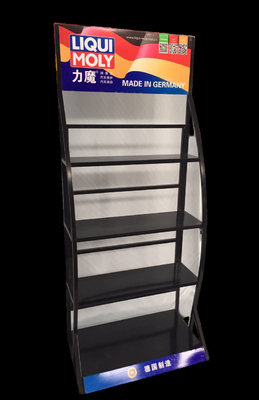 Suporte de exibição personalizado cremalheiras de exibição de óleo de motor de metal automático Mobil um rack de exibição de óleo de motor cremalheira de armazenamento